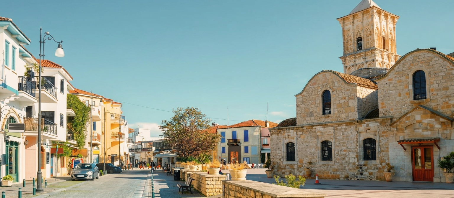 Larnaca, regio op Cyprus